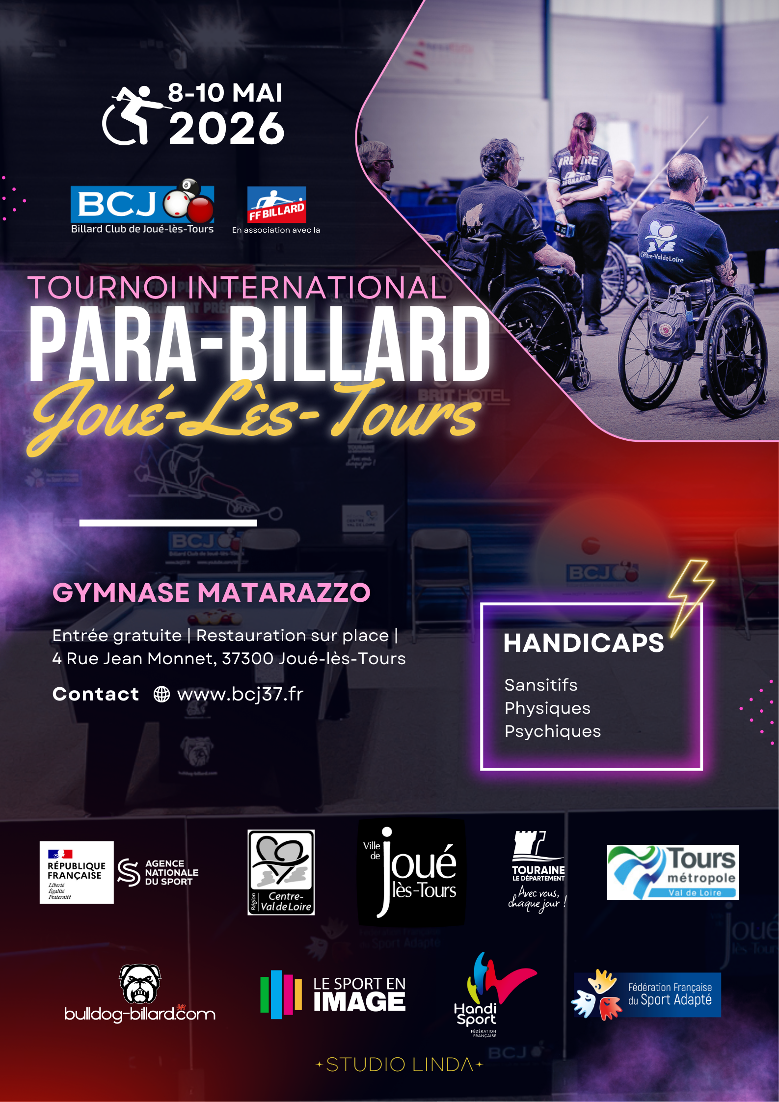 Illustration : 4e Tournoi International de Para-Billard